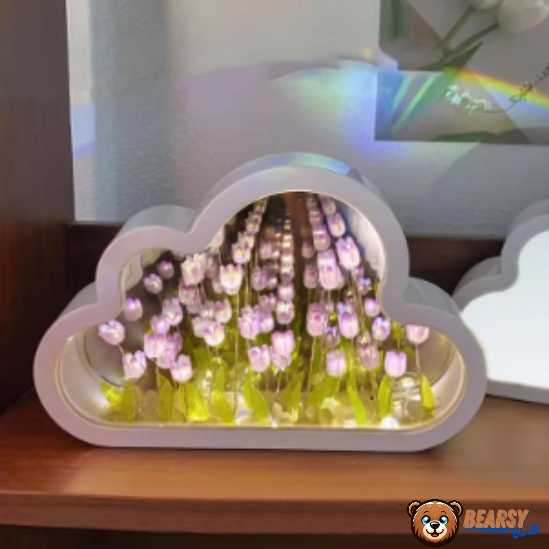 Tulipanes Infinitos - Lámpara/espejo LED