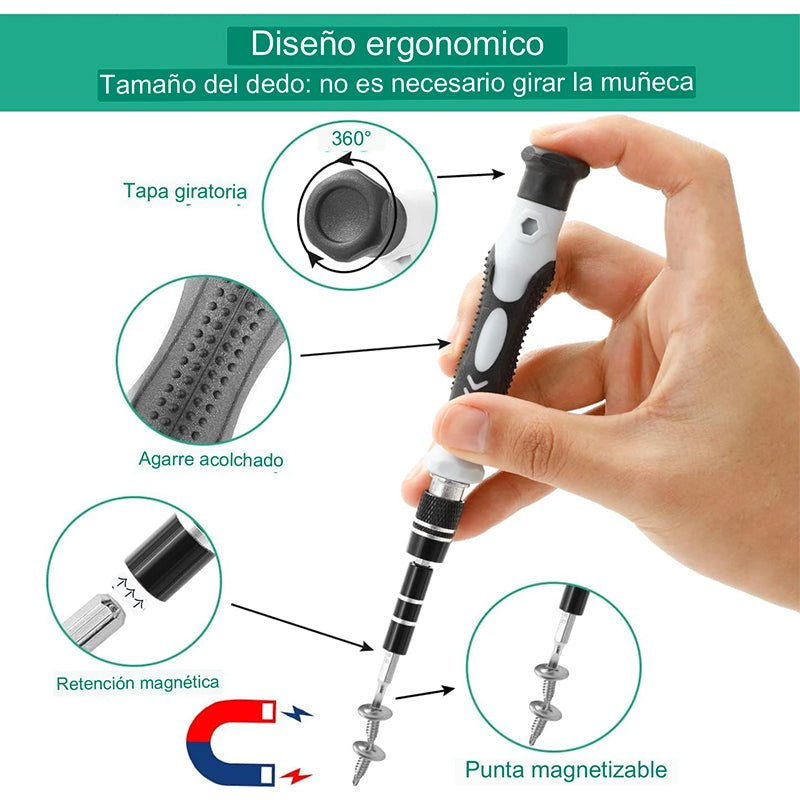 Kit Maestro 115 En 1- Destornillador Multifuncional