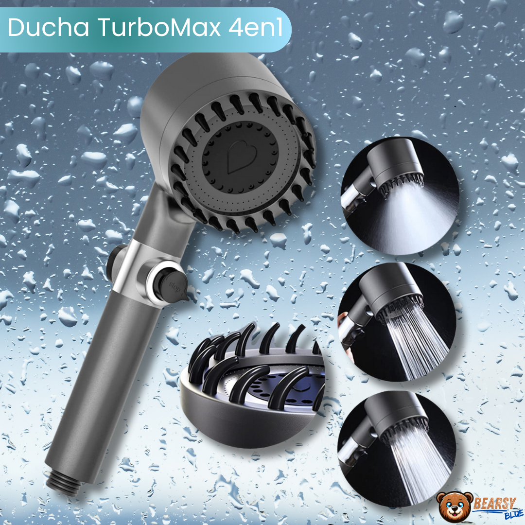 Ducha TurboMax 4 en 1 - Ducha masajeable