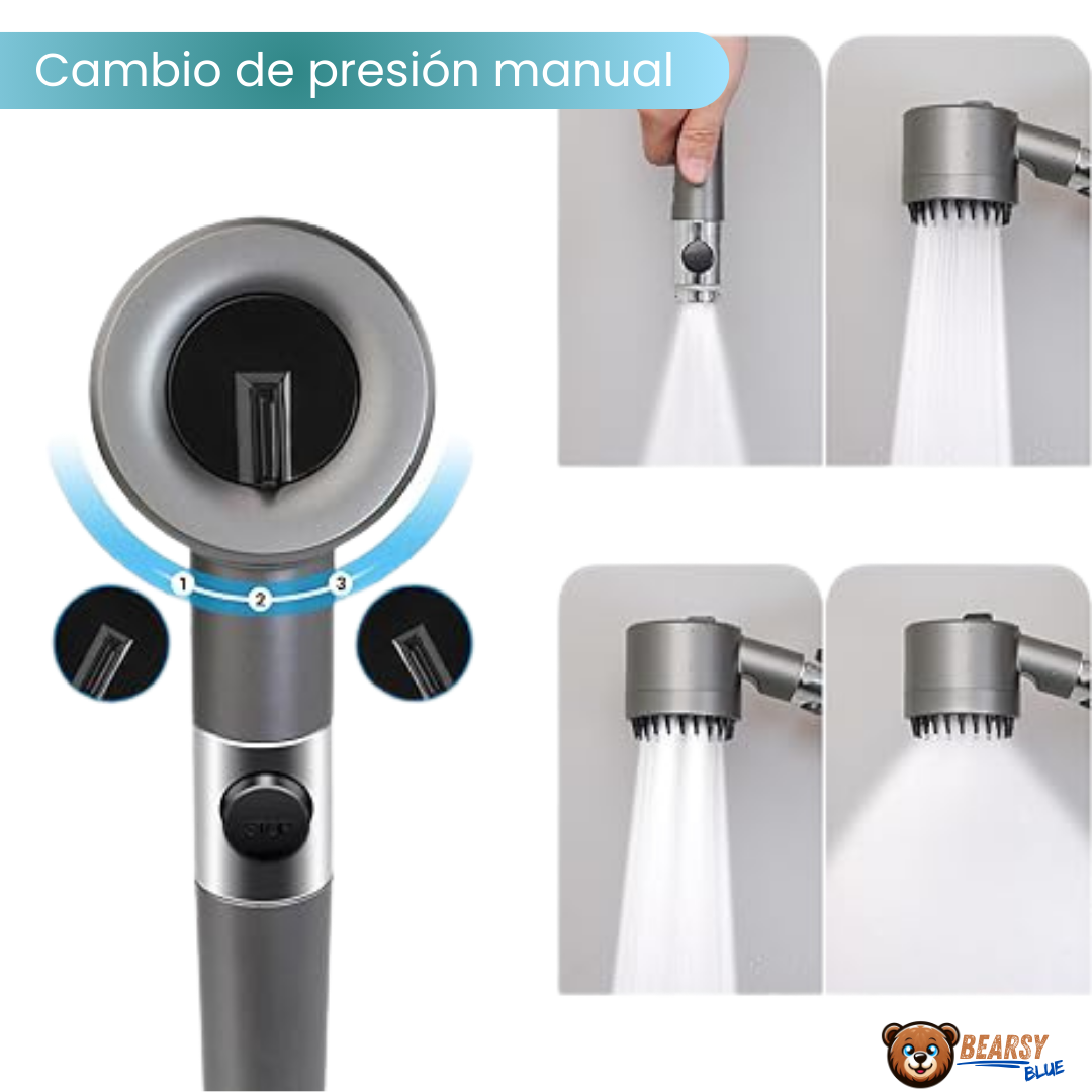 Ducha TurboMax 4 en 1 - Ducha masajeable