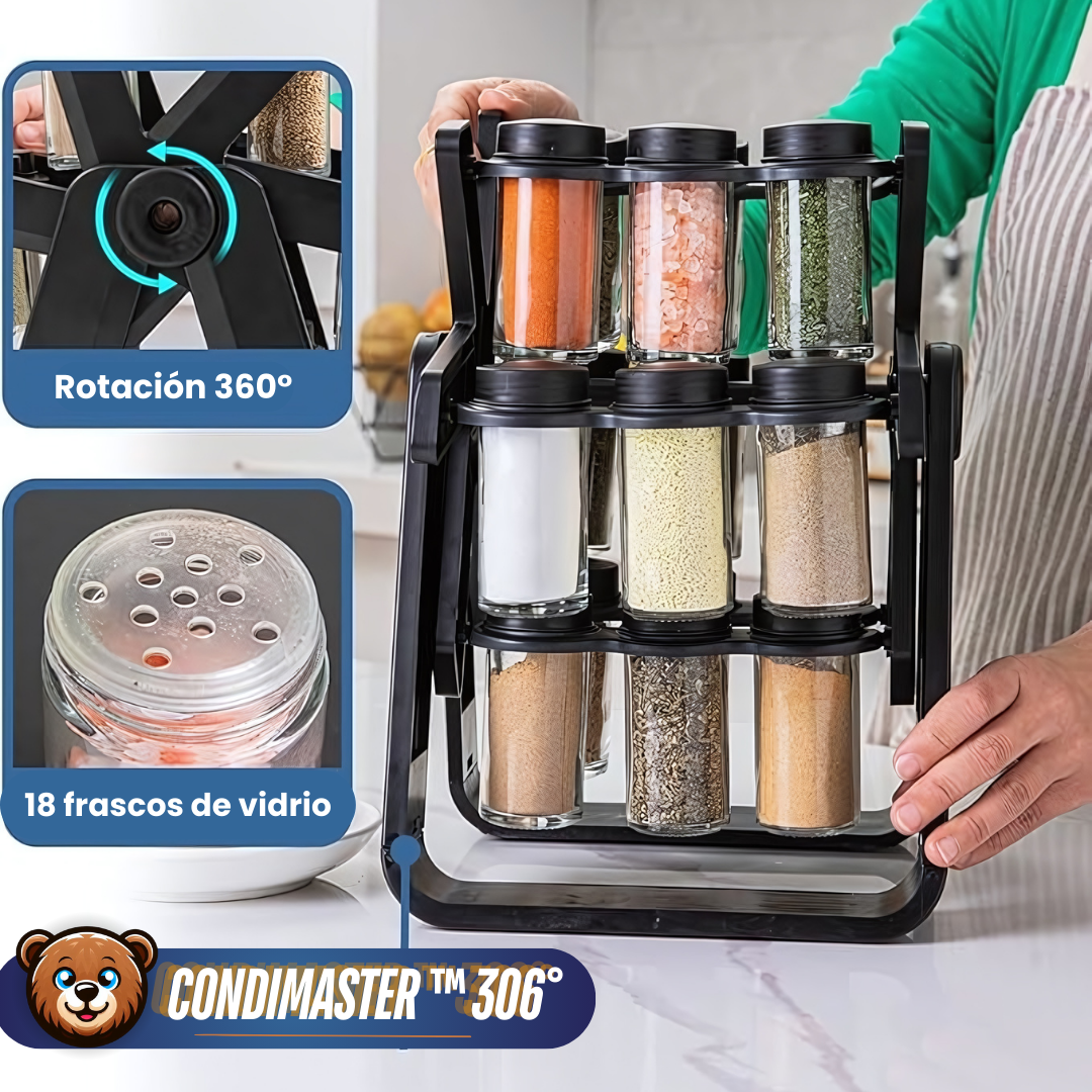 Condimaster™ 360°- Organizador de Especias Giratorio