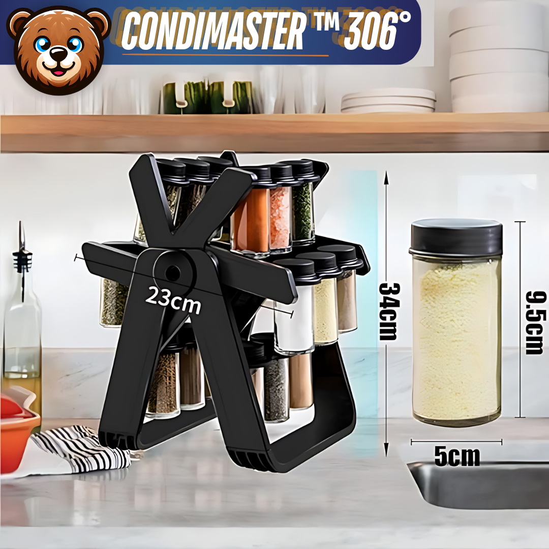 Condimaster™ 360°- Organizador de Especias Giratorio