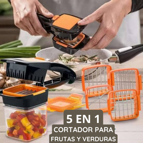 Nicer 5 en 1 - Cortaverduras Multifuncional