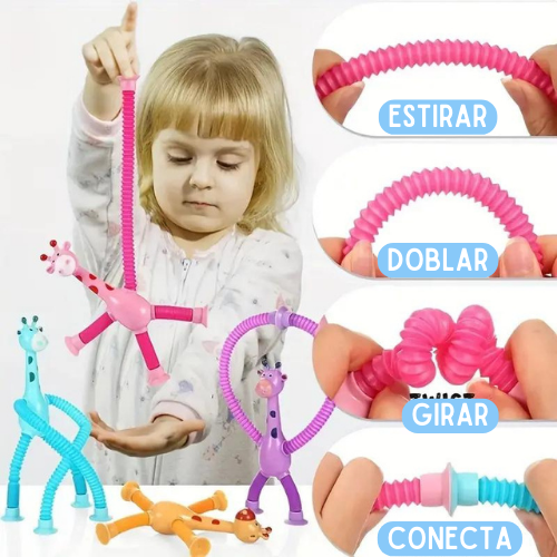 Jirafas pegotes™- Jirafas sensoriales/ pack 4