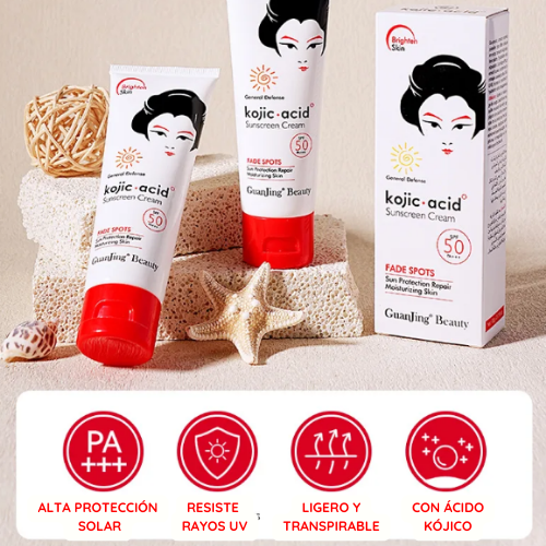 Kojic Ácid 50+ - Protector solar Japonés 50+