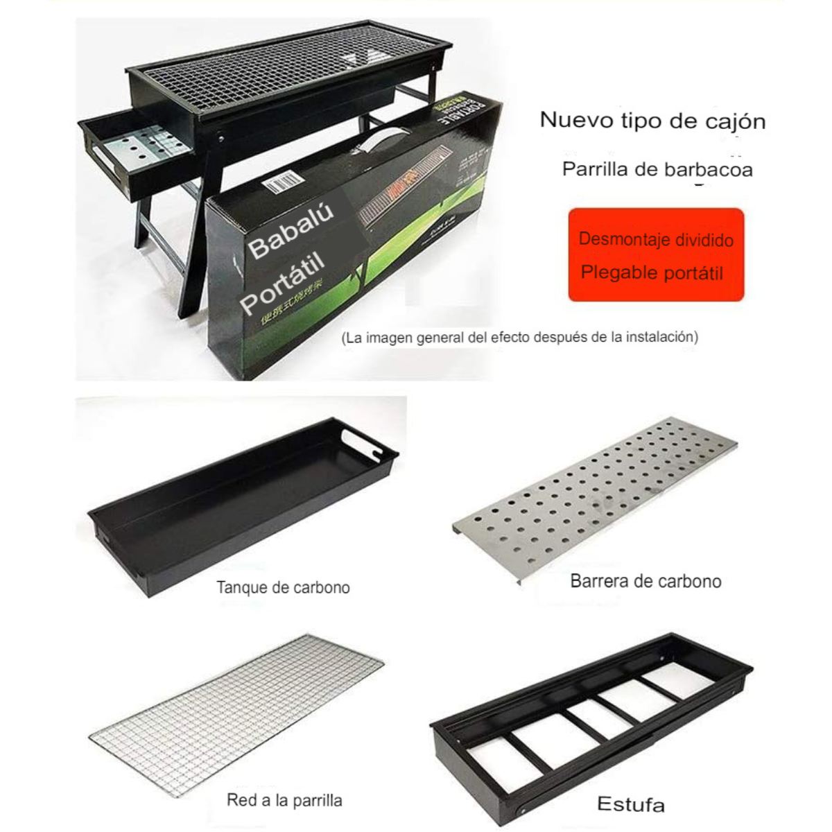 Parrilla Portátil Ultra Resistente