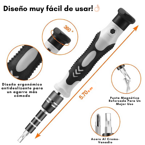Kit Maestro 115 En 1- Destornillador Multifuncional